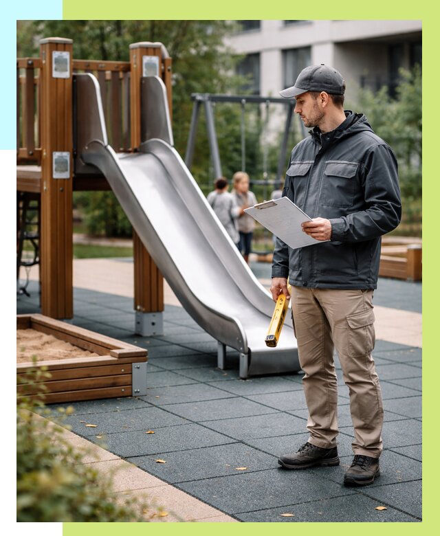 Сертификация детских площадок в Сасове от 25263 р. | Алешин-Ссв