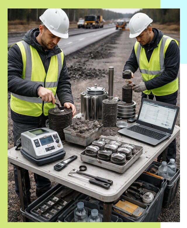 Сертификация асфальта: испытания и подтверждение в Сасове