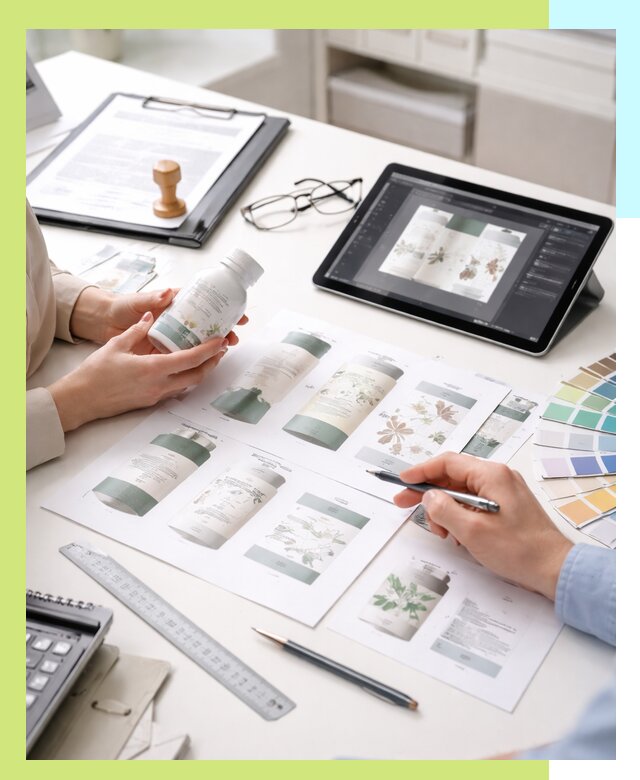 Профессиональная разработка дизайна и текста этикетки продукции в Сасове