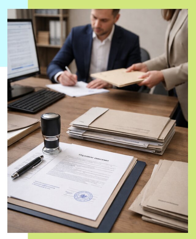 Отказное письмо для таможни в Сасове от 3032 р, Алешин-Ссв