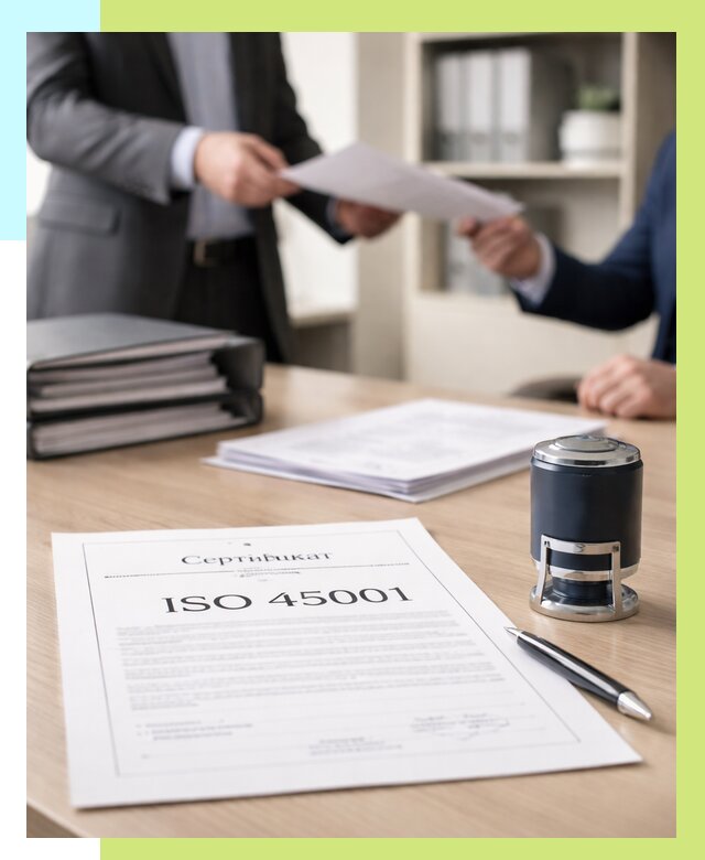 Сертификат ISO 45001 в Сасове под ключ от 45473 р. | Алешин-Ссв