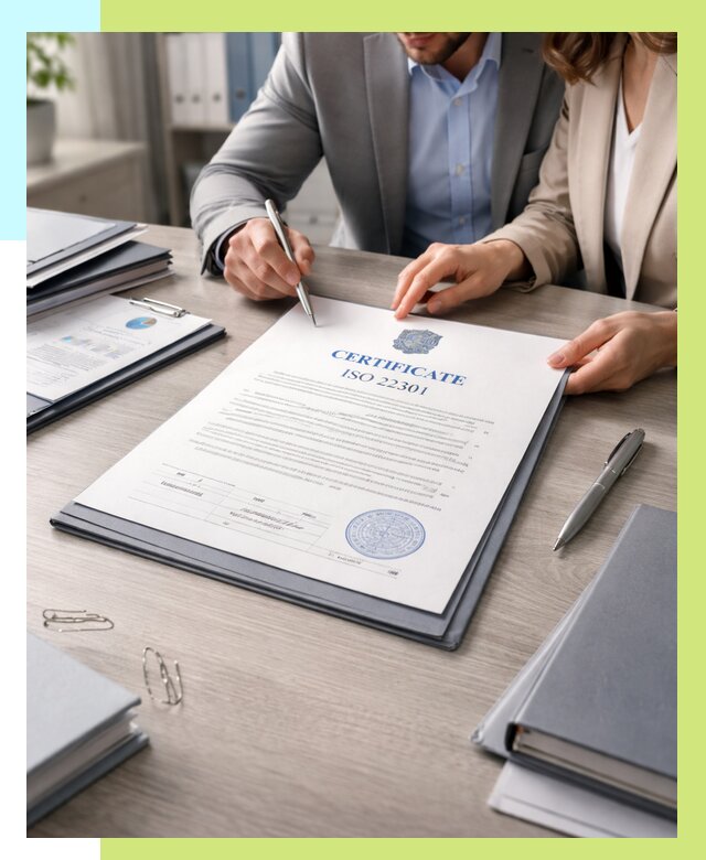 Сертификат ISO 22301 в Сасове от 45473 р. | Алешин-Ссв срочно